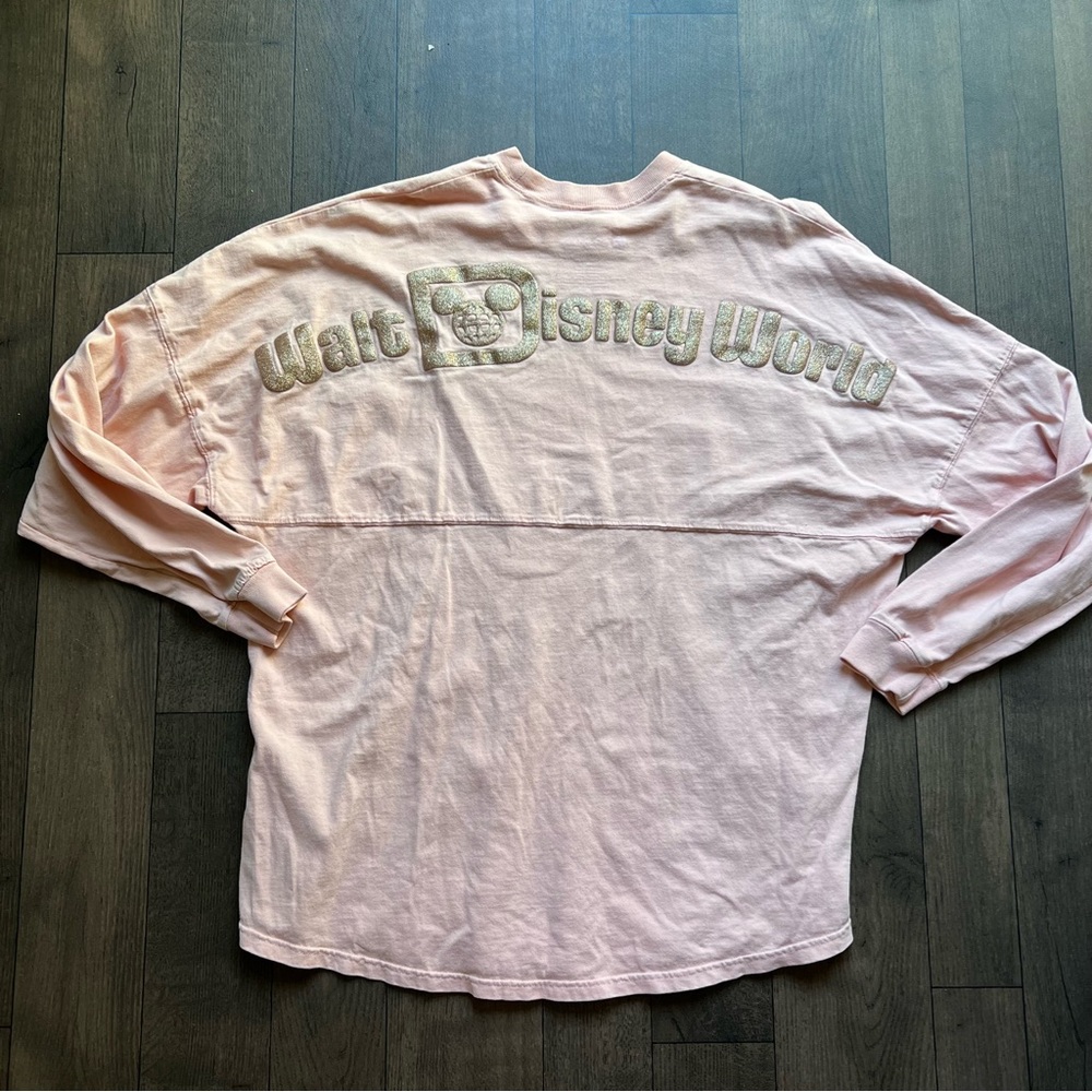 Disney Disneyland Resort Spellout Spirit Jersey Long Sleeve Shirt Extra Large